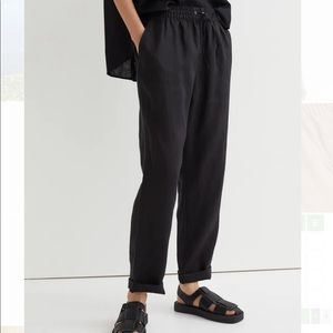 Black H&M linen pants